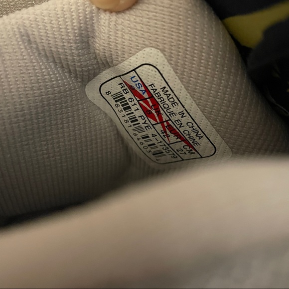 RARE VINTAGE REEBOK ANSWER 10 PUMP 'MONEY' X ALLEN IVERSON NAVY SNEAKERS - Picture 9 of 11